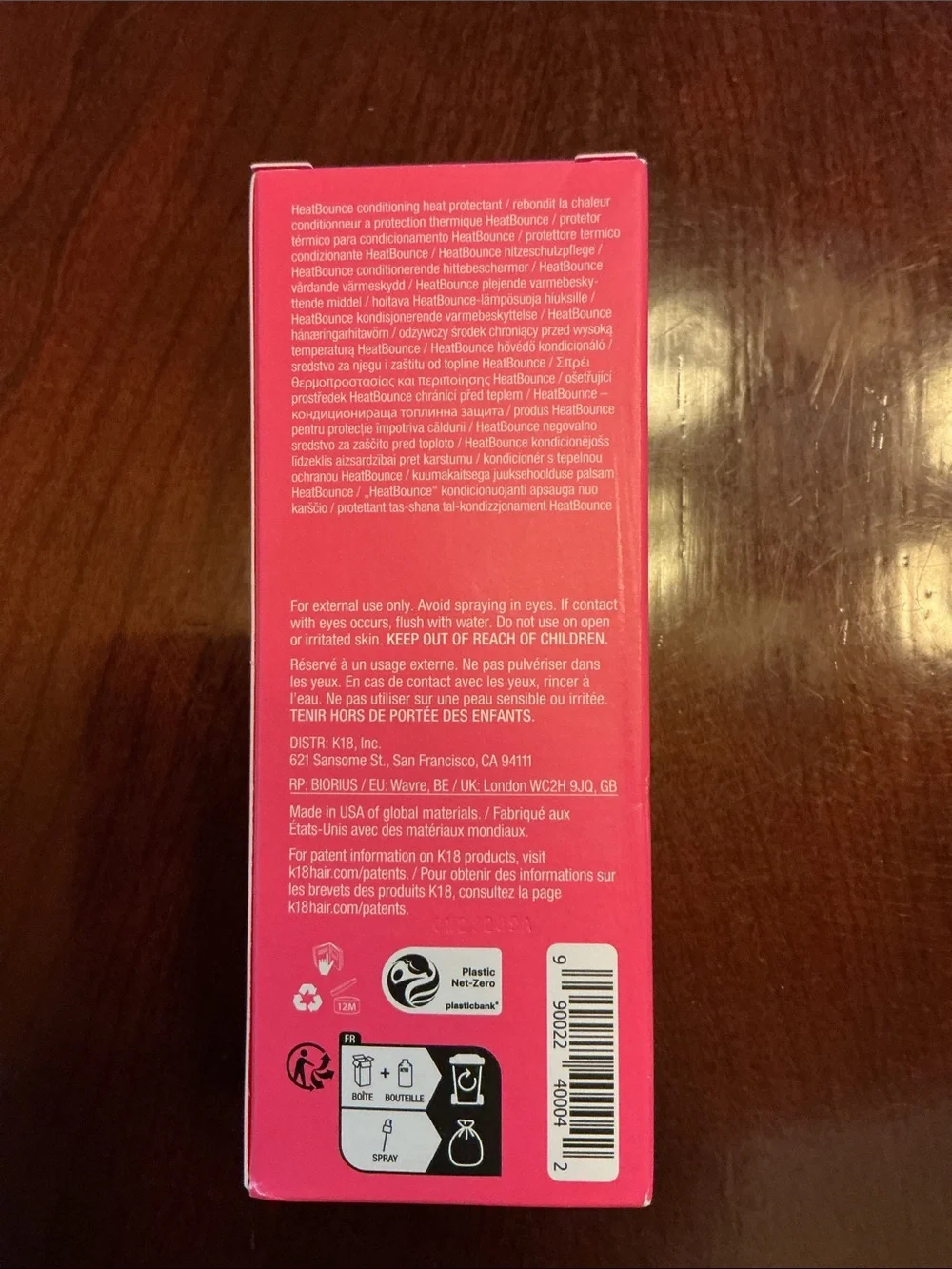 HeatBounce Conditioning Heat Protectant — White with Pink Accents